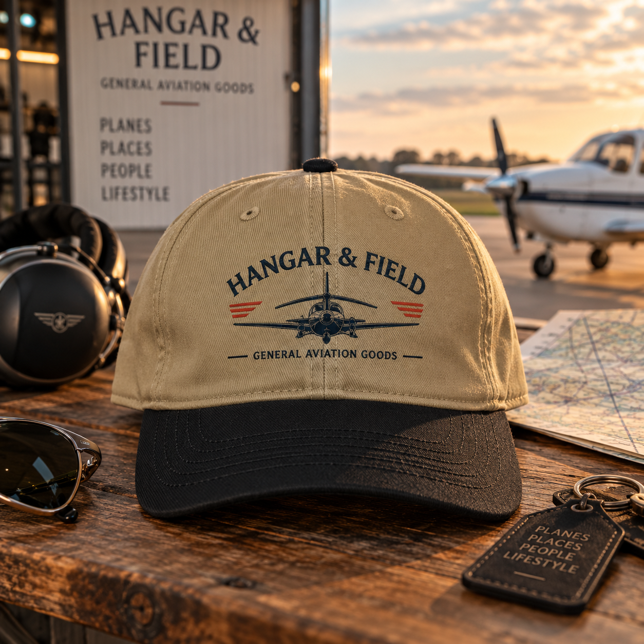 Hangar & Field Heritage Two-Tone Cap